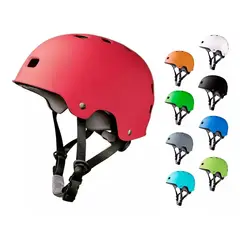 GENERICO - Casco Bicicleta Skate Roller Scooter Adulto Talla L Rojo