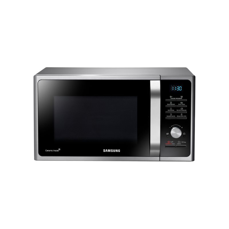 SAMSUNG - Samsung Microondas Negro con Esmalte Ceramico 28L