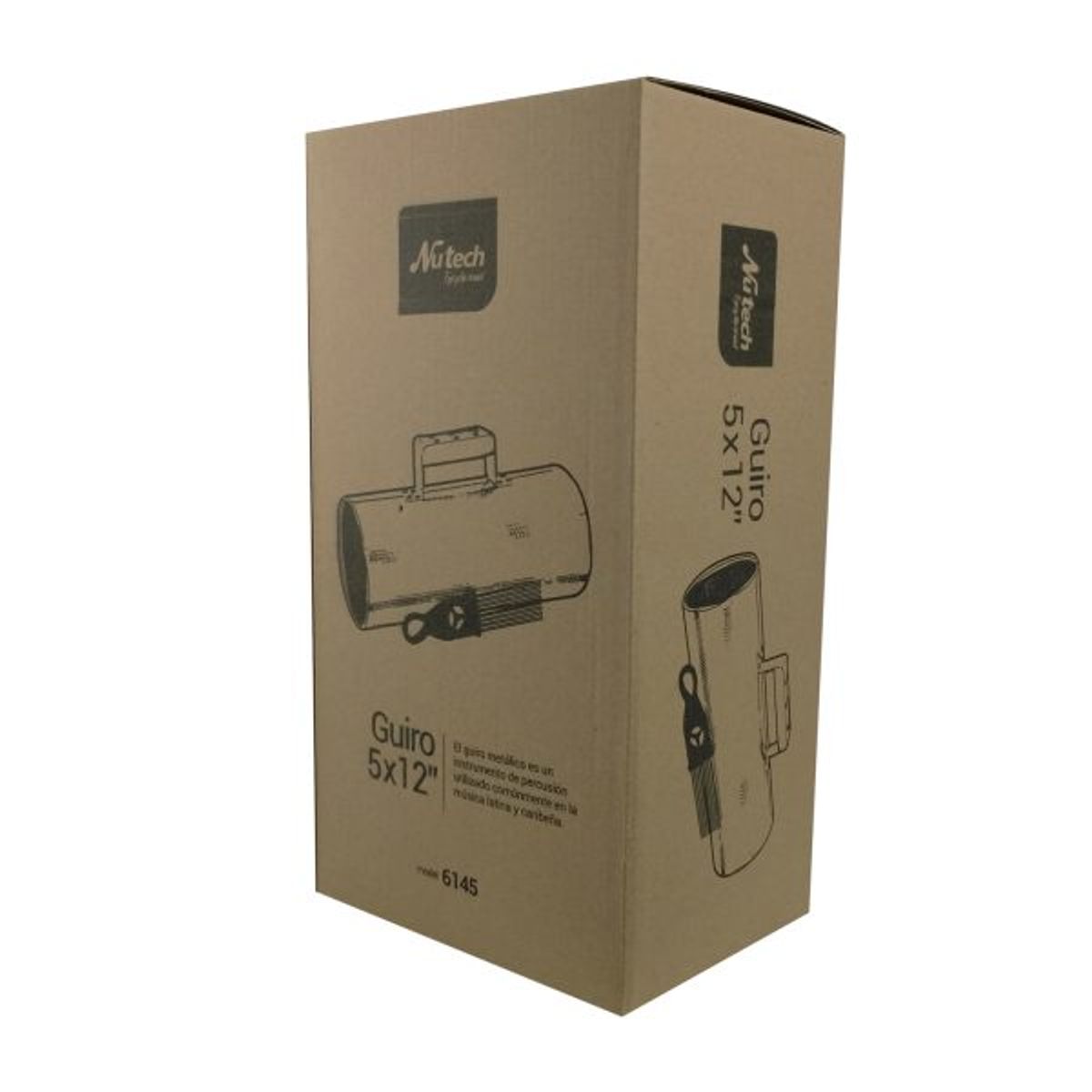 NUTECH - Guiro metálico profesional 5×12 pulgadas Nutech - 6145