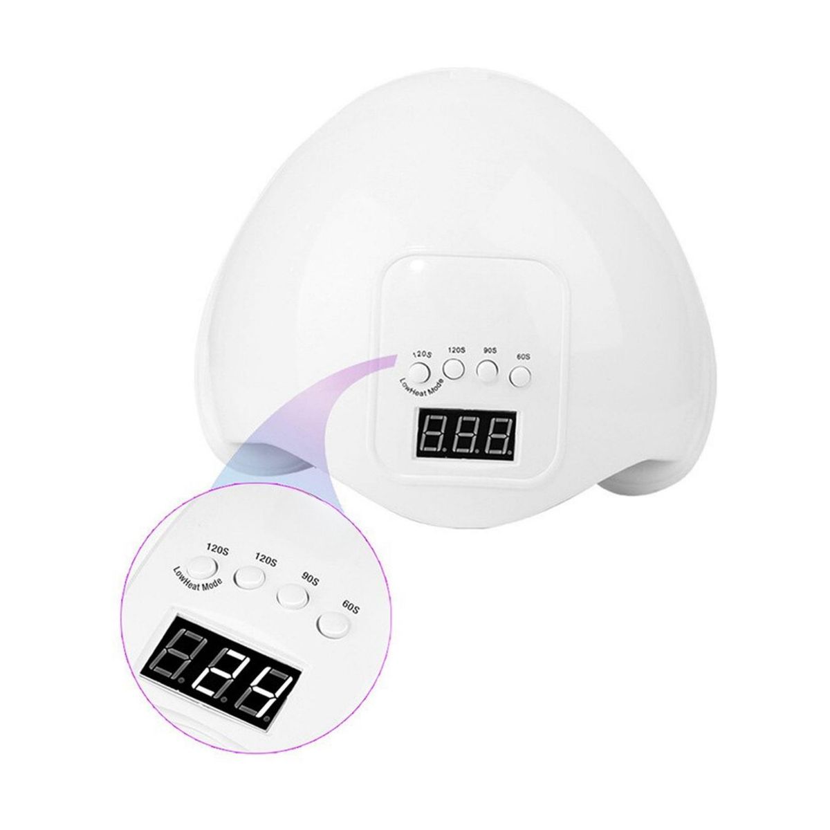 IMPORTCLICK - Lámpara Manicure Uñas Belleza Secador UV 32 LED 48 Watt