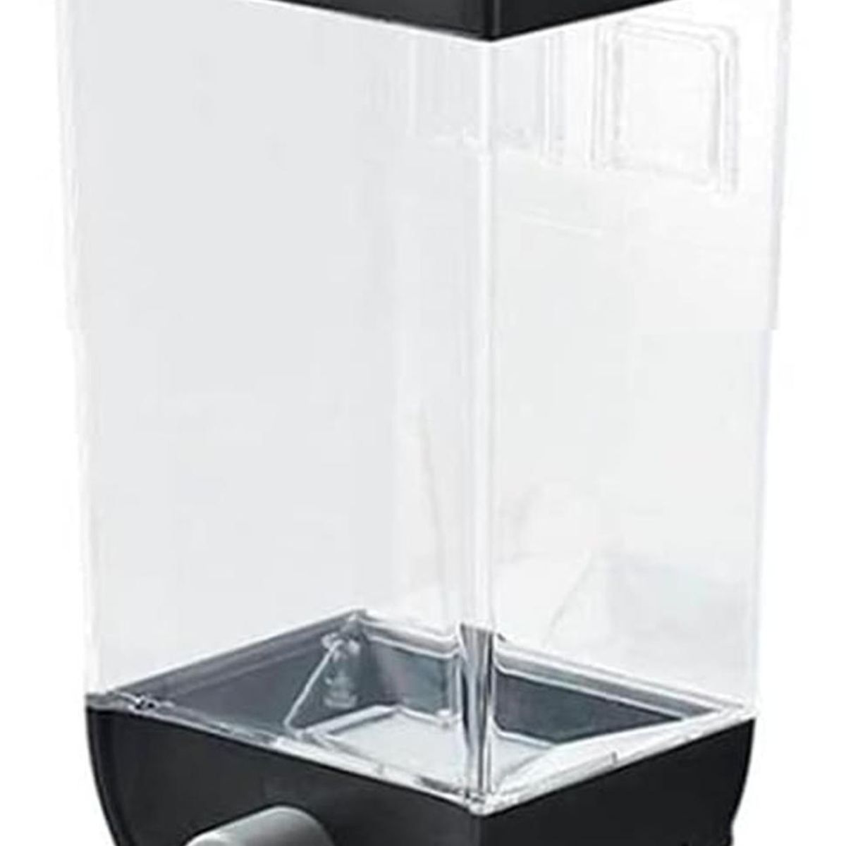 IMPORTCLICK - Contenedor Organizador Pared Cereales Azúcar Especies 1 Litro. Negro