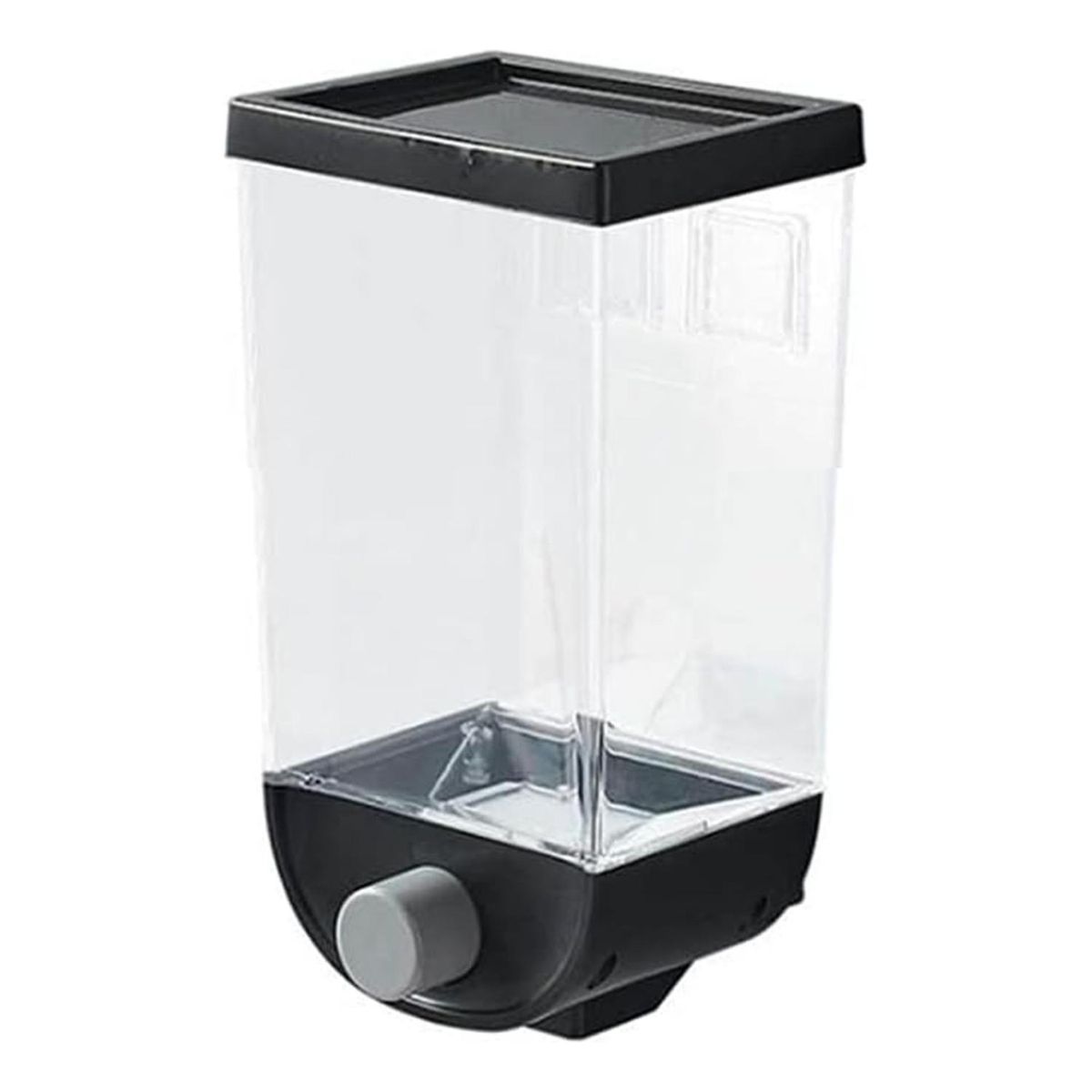 IMPORTCLICK - Contenedor Organizador Pared Cereales Azúcar Especies 1 Litro. Negro