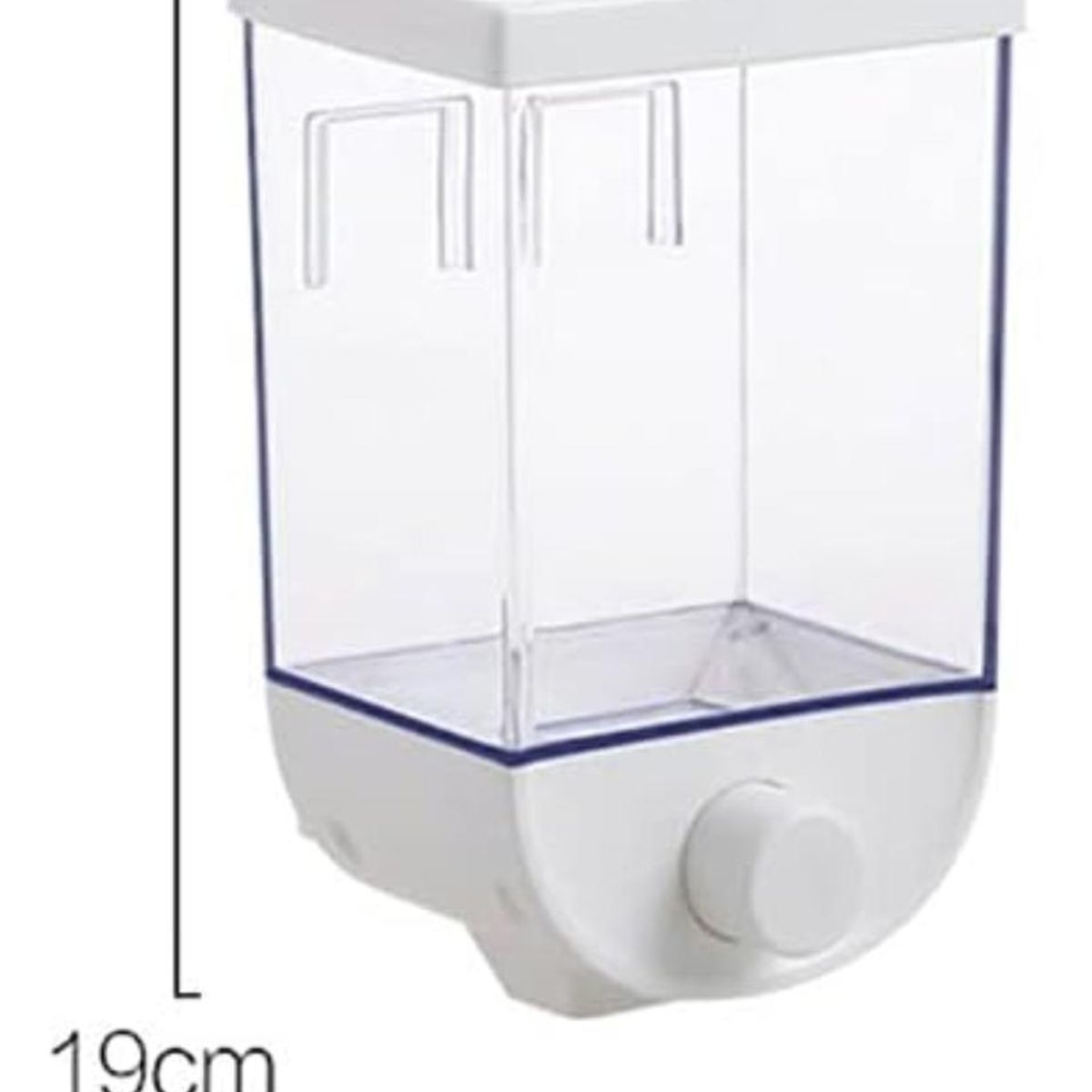 IMPORTCLICK - Contenedor Organizador Pared Cereales Azúcar Especies 1 Litro. Negro