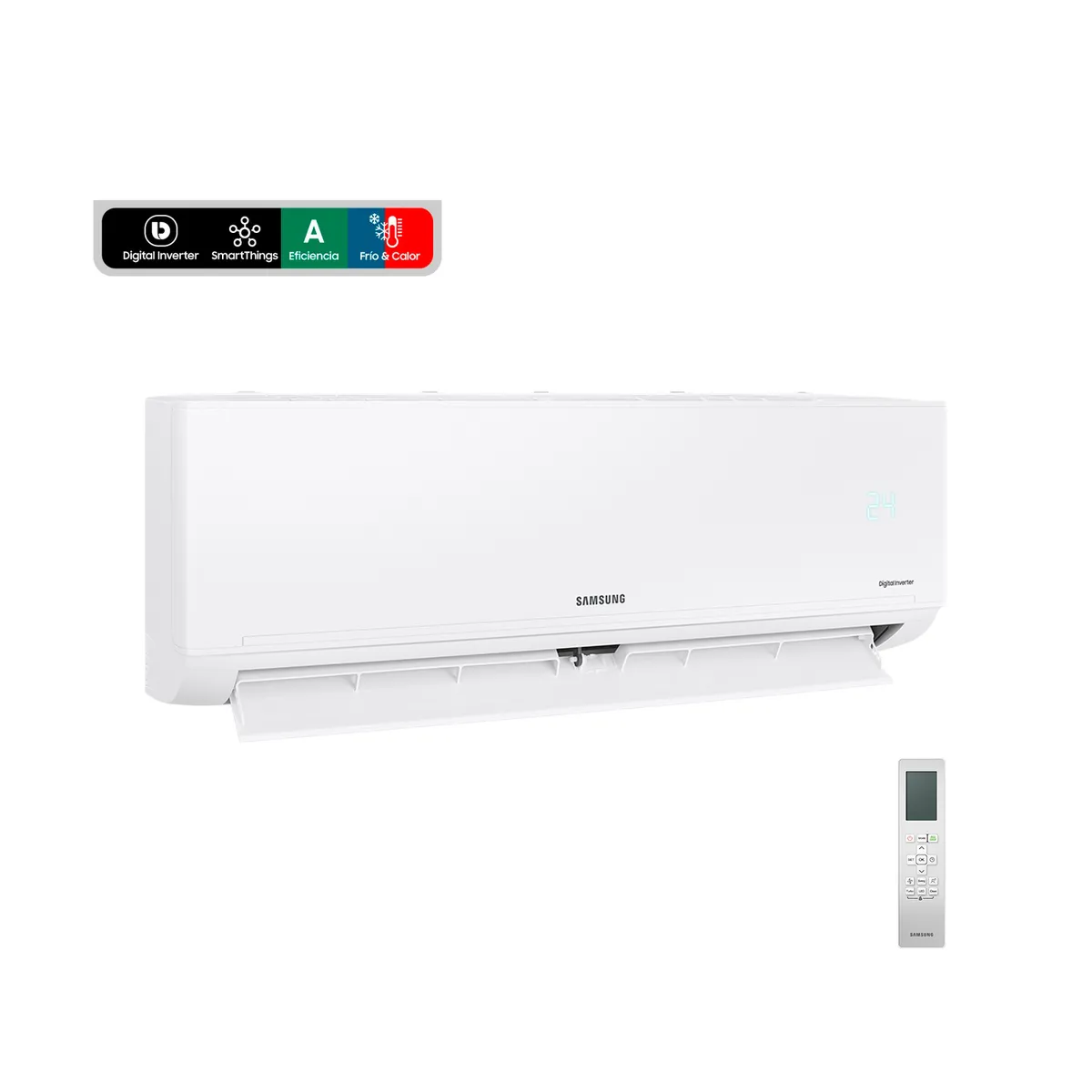 SAMSUNG - Aire acondicionado Split Inverter, Frío & Calor 12000 Btu/hr