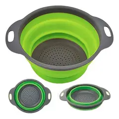 IMPORTCLICK - Pack 2 Coladores Escurridor Cocina Verde - Verde