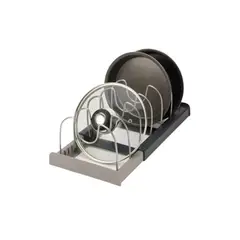 IMPORTCLICK - Rack Organizador Ollas Menaje Tablas Tapas Expandible - Gris