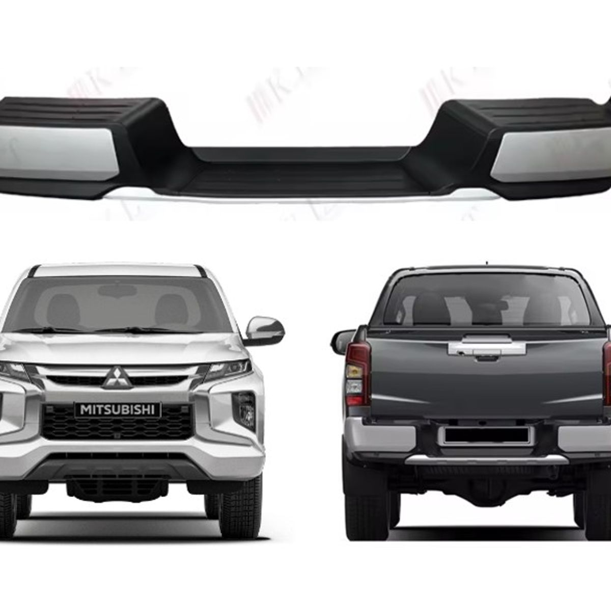 MITSUBISHI - Parachoque Trasero Mitsubishi L200 2019-2024