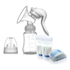 ONLY BABY - Extractor De Leche Manual + 30 Bolsas Almacenadora De Leche