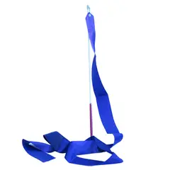 GENERICO - Lazo Cinta gimnasia rítmica 6 Metros + Estilete Color Azul