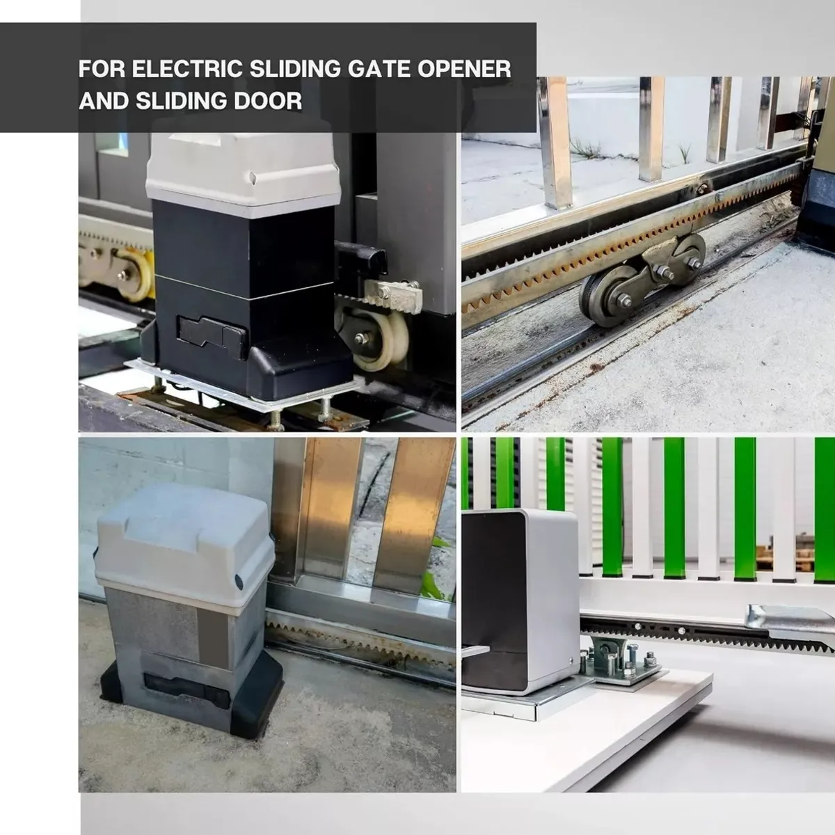 KUANGYE - 1m De Cremallera De Metal Para Veloti Motor Portón Corredizo
