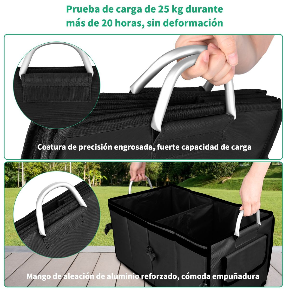 AIZO - Organizador Auto Caja Bolso Plegable Maletero Vehiculos 55L