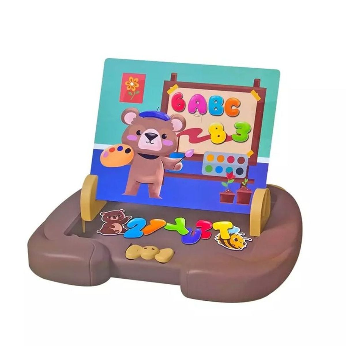 GENERICO - Pizarra Magnética Educativa De Osito Para Niños 14pcs