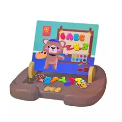 GENERICO - Pizarra Magnética Educativa De Osito Para Niños 14pcs