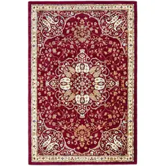 MROTTO - Alfombra Turca Roja 120x180 cm de Lana 20%