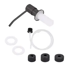 GENERICO - Dispensador Bomba Con Tubo Jabón Blanco Fregadero Inoxidable