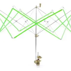 GENERICO - Madejero De Lana Tipo Paraguas Metalico Madejera Verde