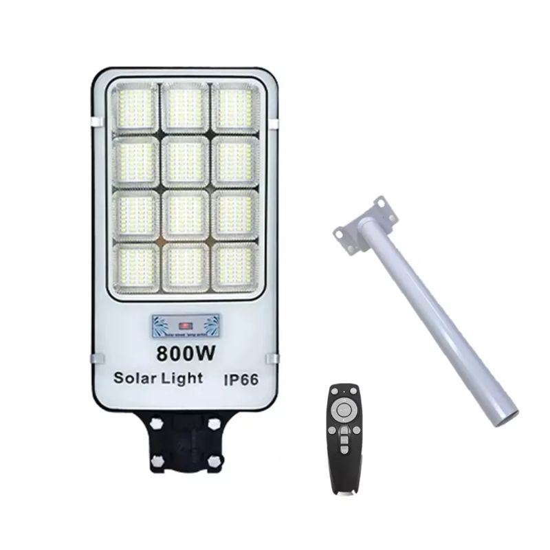 GENERICO - Foco Solar 800w Potente Luz Led Exterior + Soporte Blanco