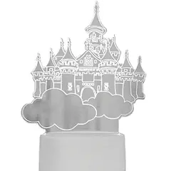 OEM - Lampara 3D USB Luz Castillo en el Cielo