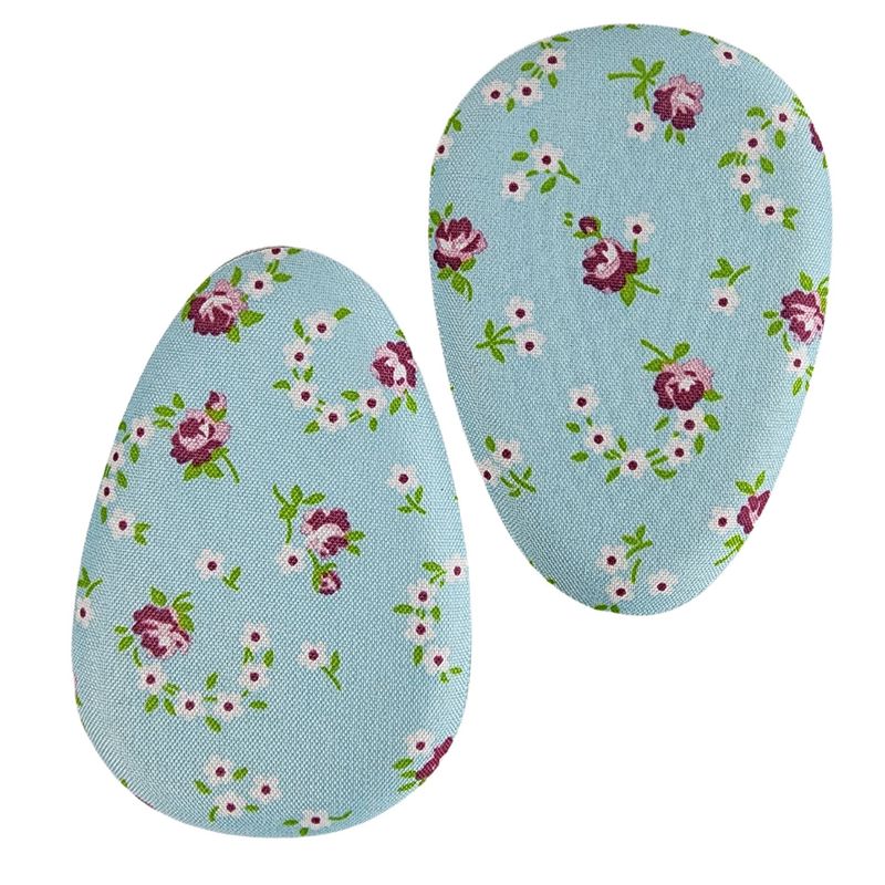 GENERICO - Cojin Almohada Talón Anatómico Dolores Diseño Flor Celeste