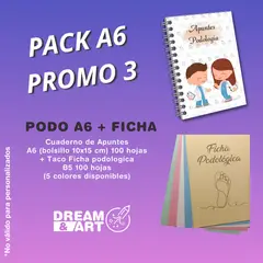 GENERICO - CUADERNO DE APUNTES PODOLOGÍA + FICHA PODOLOGICA 100 HOJAS