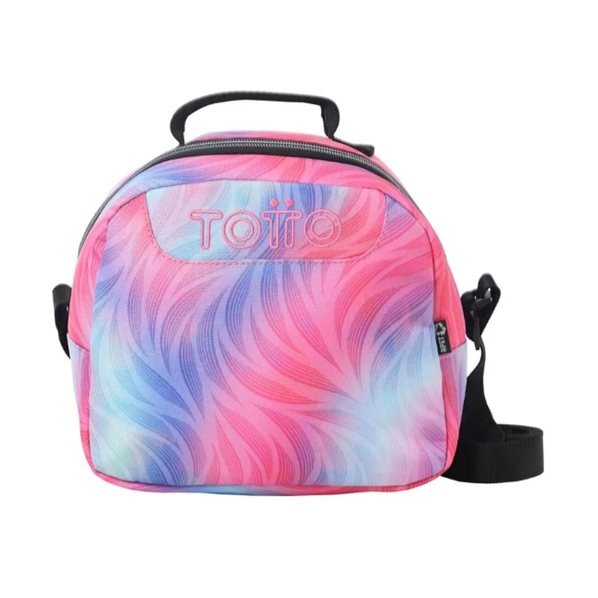 TOTTO - Lonchera Escolar Borrador Glitter Rpet Rosado Niña Totto