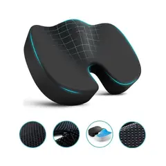 GENERICO - Cojín Coxis Ortopédico Ergonómico PREMIUM Memory Foam Alta Densidad