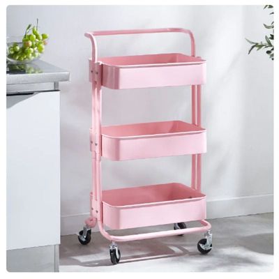 Imagen 2 del producto Carro Organizador Estante de Almacenamiento 3 Niveles con Ruedas