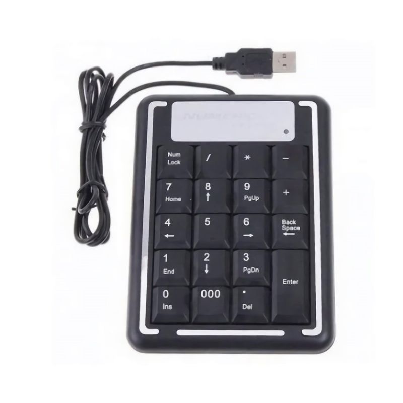 GENERICO - TECLADO NUMERICO CABLE USB 19 TECLAS