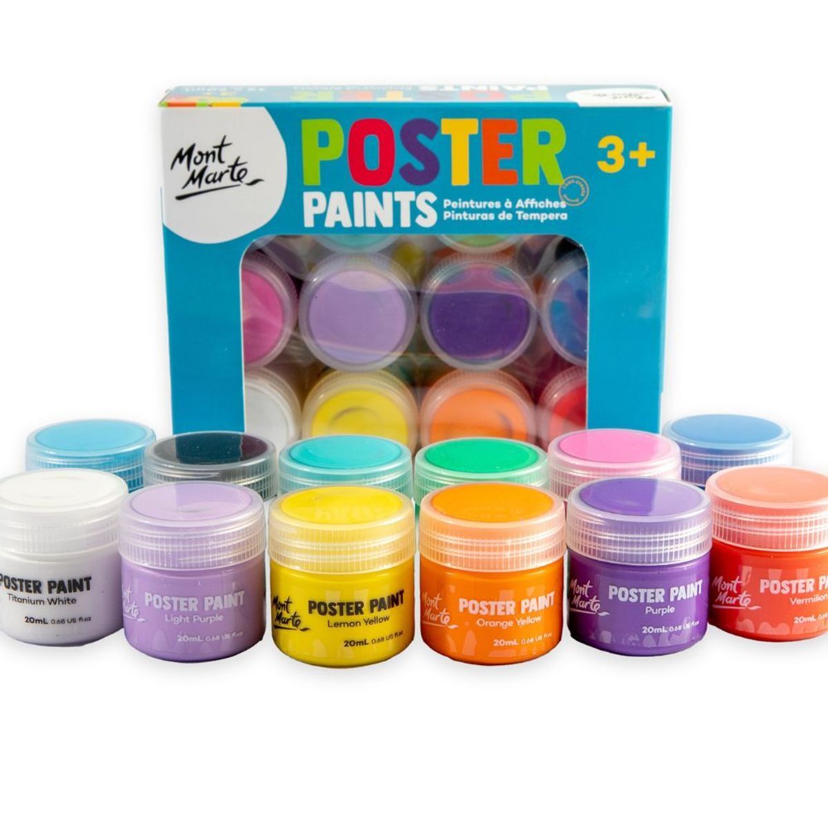 MONT MARTE - Set 12 temperas 20 ml Mont Marte