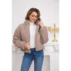 LIKE SHOP - Parka Corderito Mujer Premium Excelente Calidad Chaqueta 068