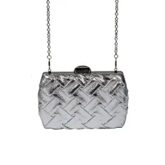TODOPIEL - Cartera de fiesta Ecocuero Mujer Plateado