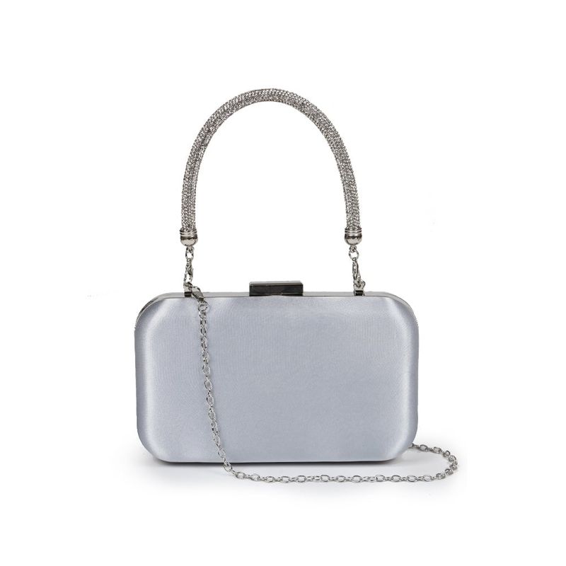 TODOPIEL - Cartera de fiesta Textil Mujer Plateado Todopiel