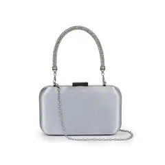TODOPIEL - Cartera de fiesta Textil Mujer Plateado
