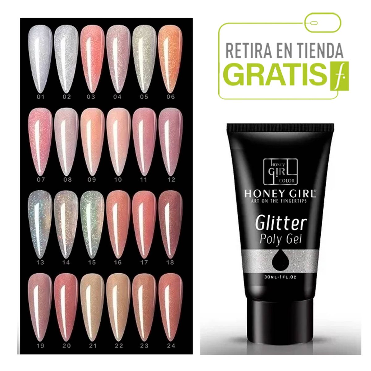 GENERICO - HONEY GIRL® Polygel Glitter 04