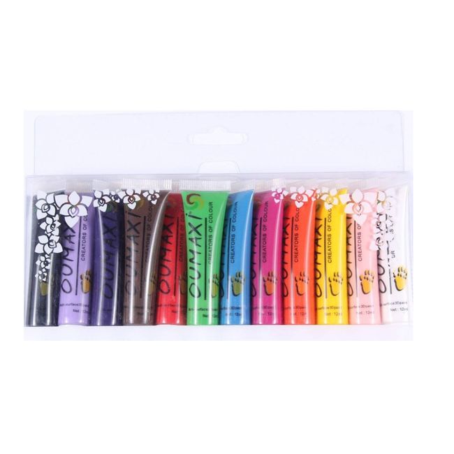 GENERICO - Set 12 pinturas acrílicas para manicure