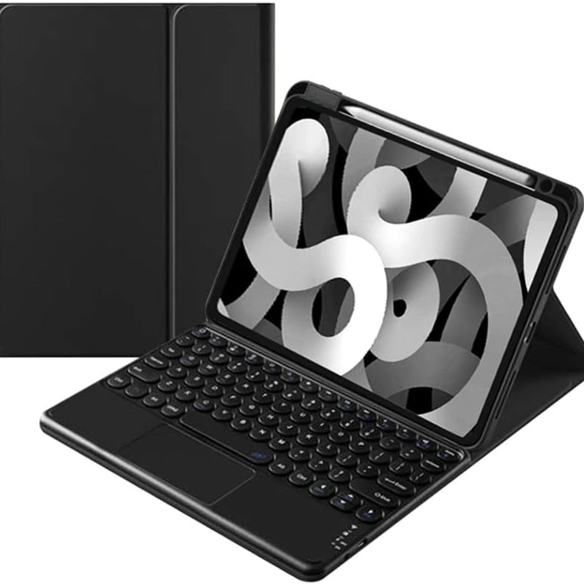 GENERICO - Funda más teclado para iPad 10,9 10ma gen / A16 Negro