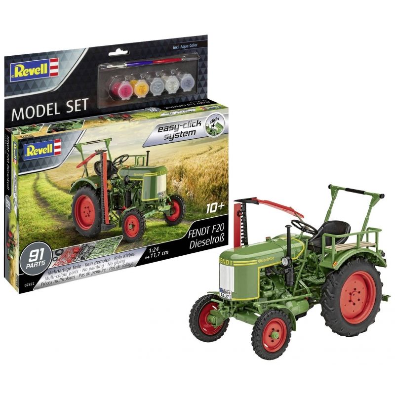 REVELL - REVELL 67822 MODEL SET FENDT F20 DIESELROB TRACTOR 1:24