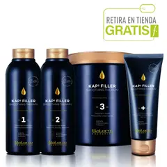 SALERM - Pack Alisado Capilar Kaps Filler Keratina Alisante..-