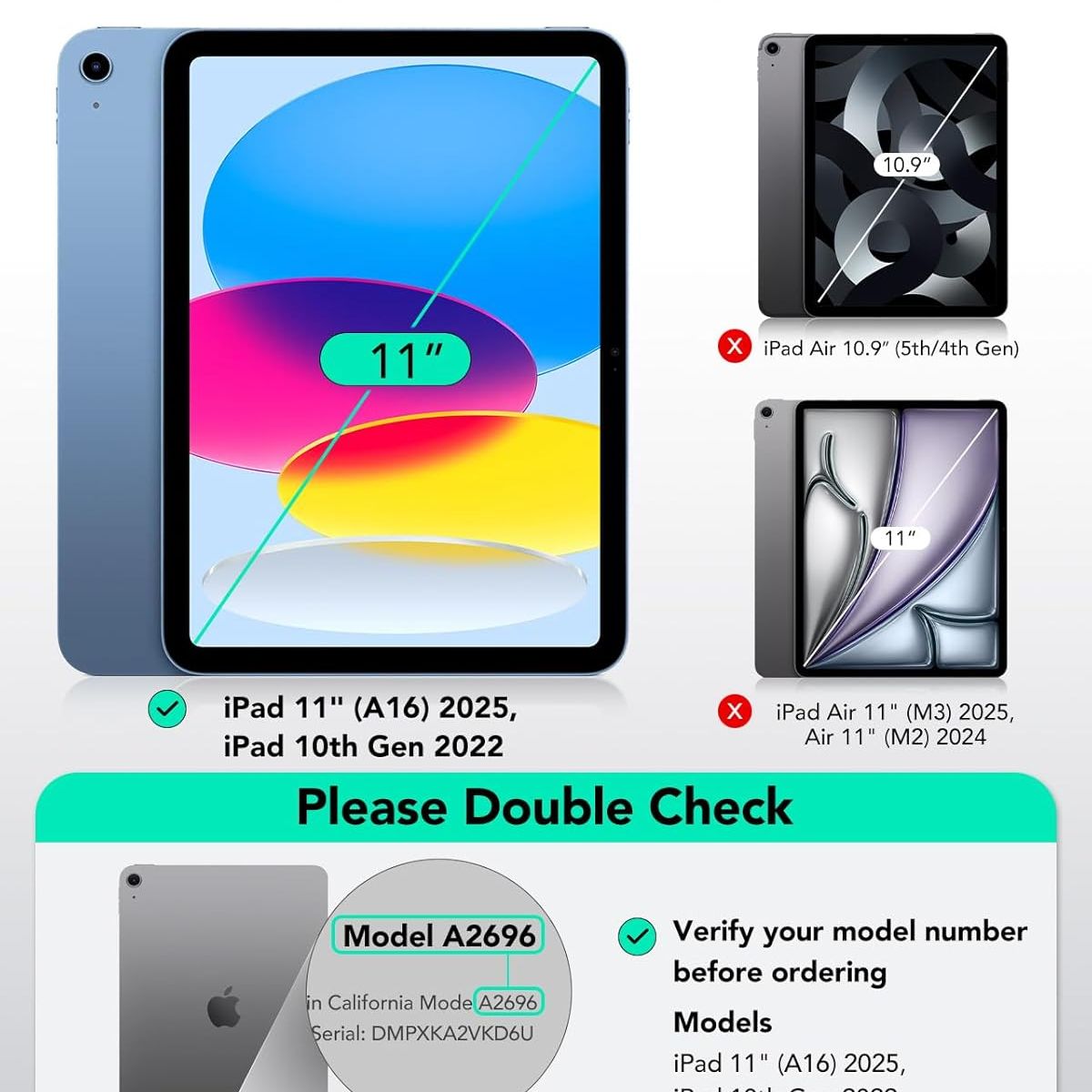 GENERICO - Funda Con Teclado Para iPad 10.9 10 / 11 gen A16 Rosada