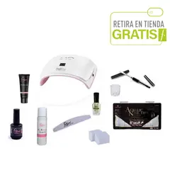 LOVEYES - Kit Polygel Completo con Lampara LED/UV 42 wts