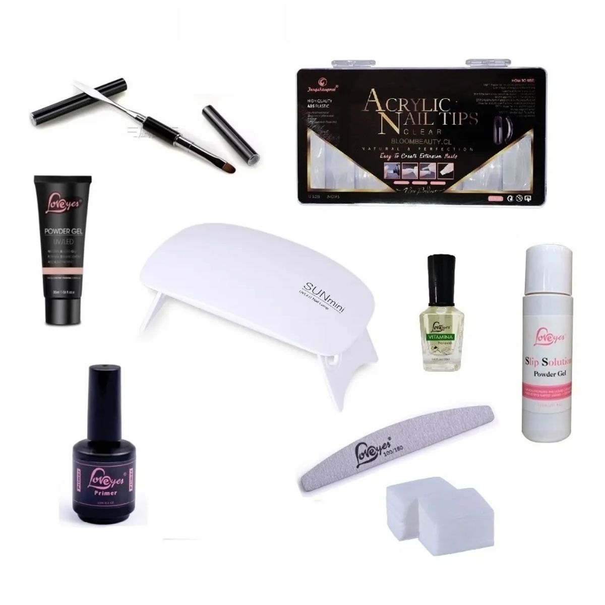 LOVEYES - Kit Polygel Completo Con Lampara Led 6w
