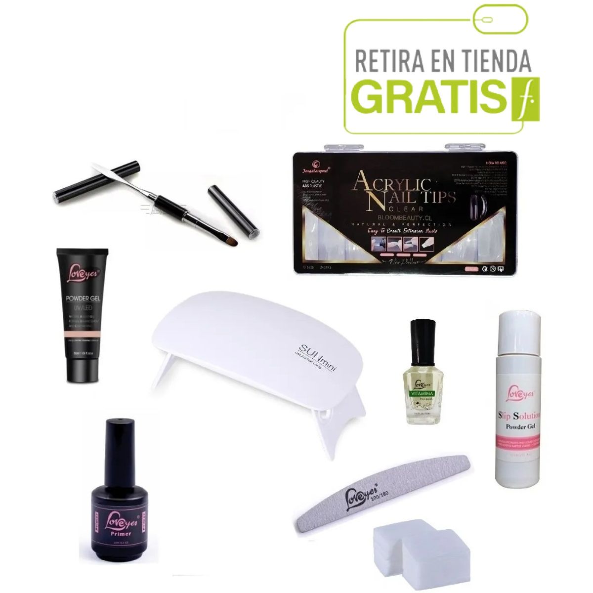 LOVEYES - Kit Polygel Completo Con Lampara Led 6w