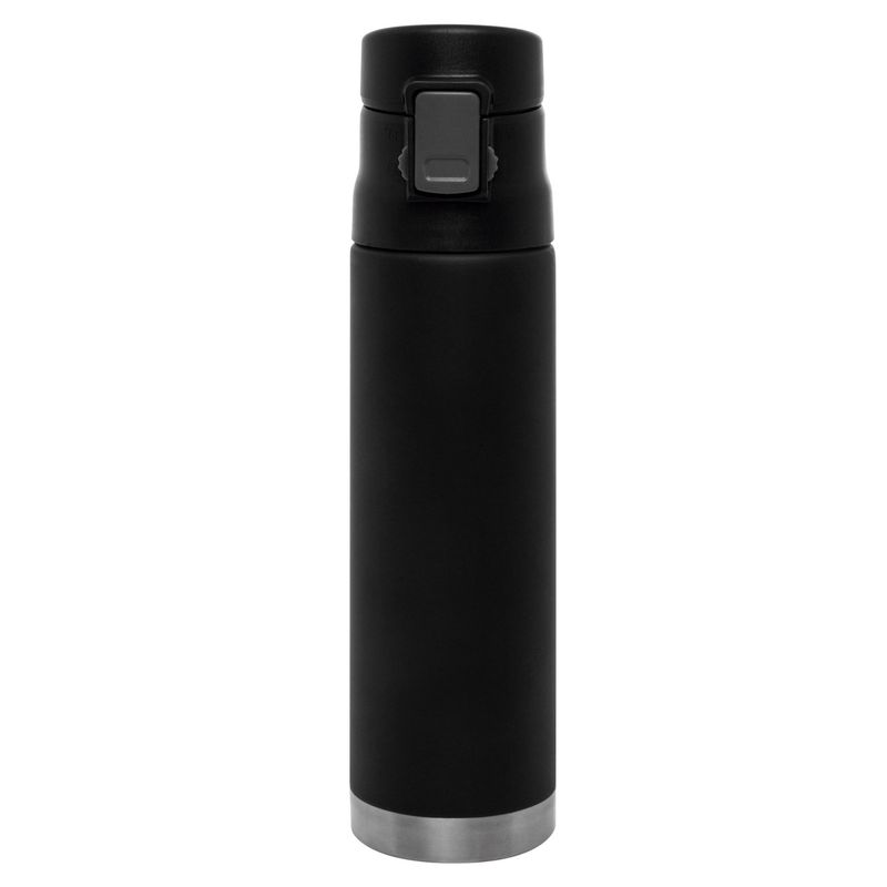 SERGE - BOTELLA DE AGUA TERMICA ACERO INOX SERGE CON TAPA NEGRA
