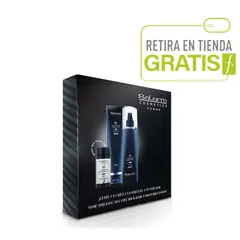 SALERM - Pack Homme Polvos Pinado+ Shampoo+ Loción Crecimiento Barba.