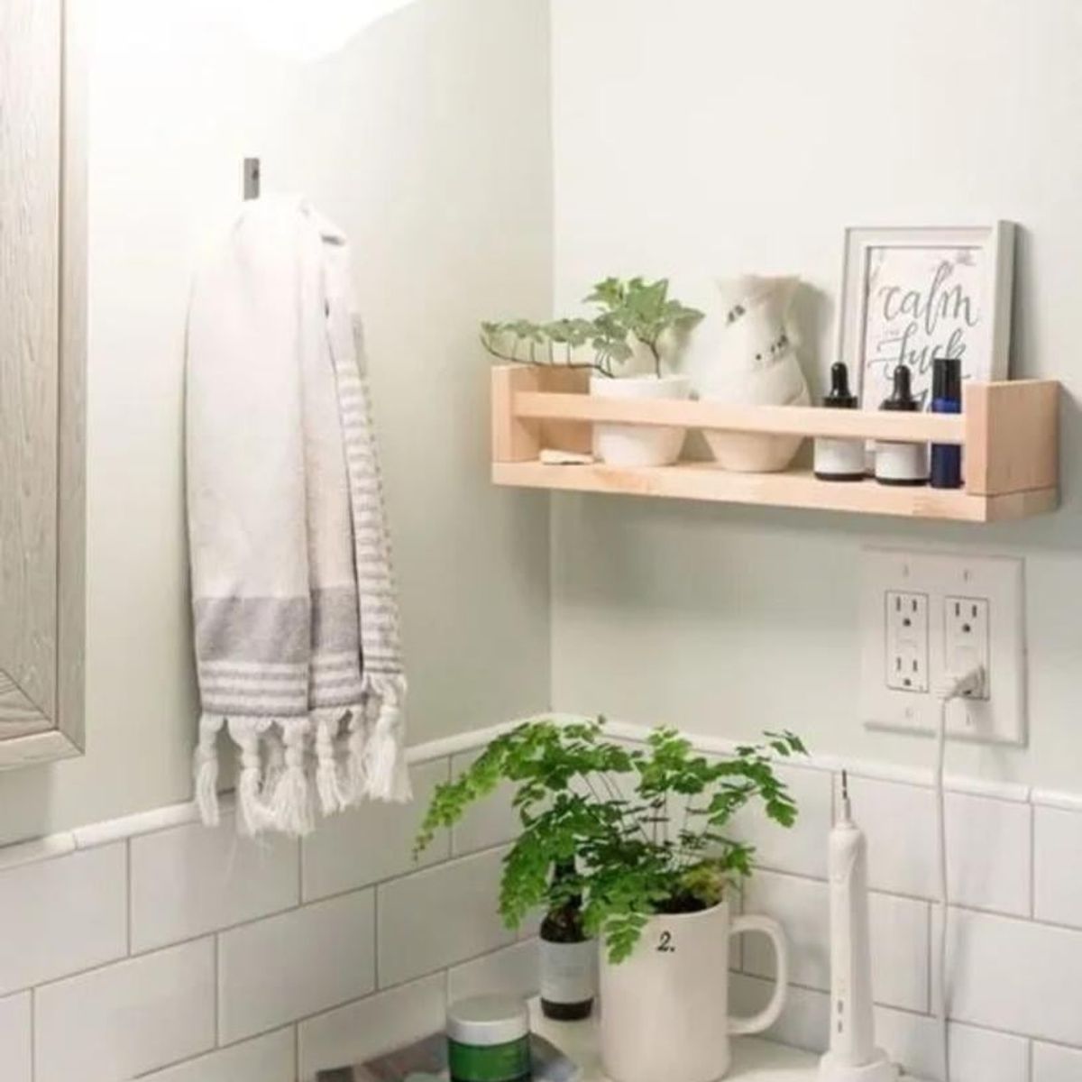 GENERICO - Repisa Flotante Baranda 60cm