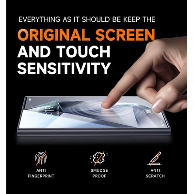 Imagen 2 del producto Lámina Protectora Vidrio Pantalla Para S24 Ultra Auto Instalable