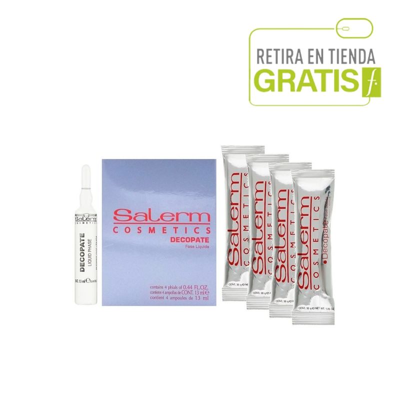 SALERM - Kit 4 Decolorante En 2 Fases Máxima Aclaración Decopate Salerm.