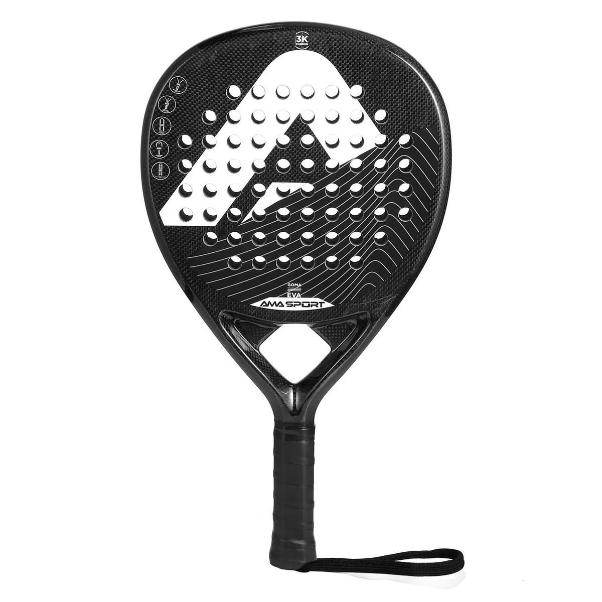 AMA SPORT - Pala De Padel Ama Sport P42 Fibra De Carbono - SC