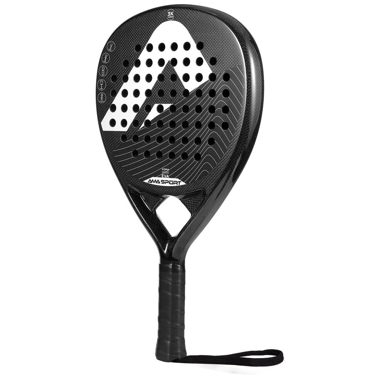 AMA SPORT - Pala De Padel Ama Sport P42 Fibra De Carbono - SC