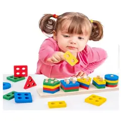 TOLIPA - Figuras geométricas para encajar Set de 5 figuras PB-B2